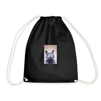 Britisch Kurzhaar Katze - Turnbeutel - Schwarz - Vorne