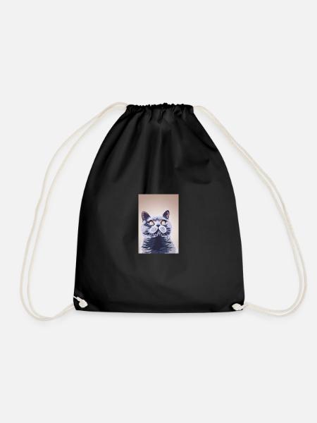 Britisch Kurzhaar Katze - Turnbeutel - Schwarz