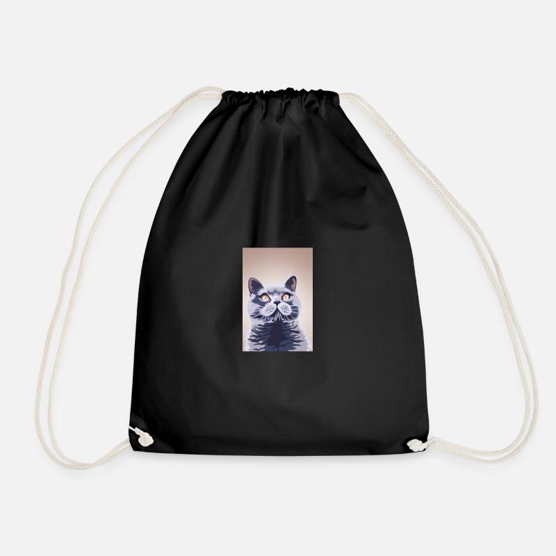 Britisch Kurzhaar Katze - Turnbeutel - Schwarz