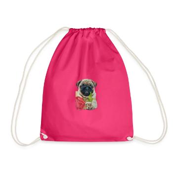 LIEBE - Turnbeutel - Fuchsia - Vorne