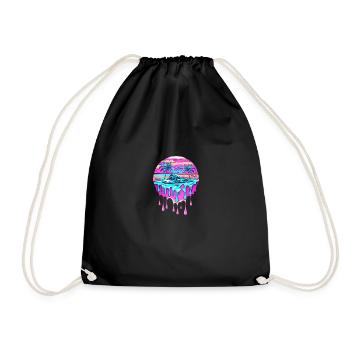 Paradise - Drawstring Bag - black - Front