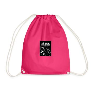 all YOUR wonders Araucaria white - Drawstring Bag - fuchsia - Front
