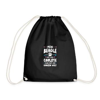 Dicton de chien beagle - Sac de sport léger - noir - Devant