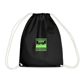First name Dante - Drawstring Bag - black - Front
