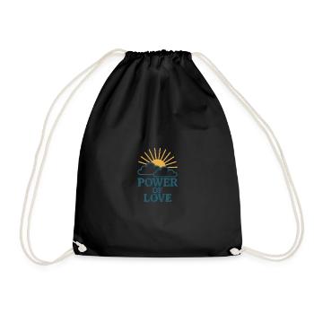 Pouvoir de l’amour : Soleil sur les nuages - Sac de sport léger - noir - Devant