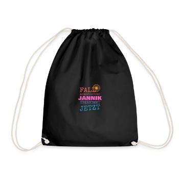 Cadeau pour Jannik - Sac de sport léger - noir - Devant