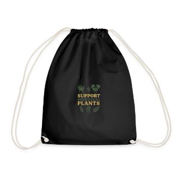 Soutenez vos plantes locales - Sac de sport léger - noir - Devant
