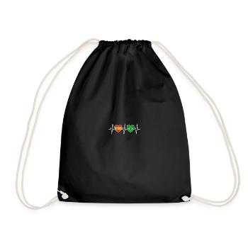 Espagne et Brésil Drapeaux du drapeau brésilien - Sac de sport léger - noir - Devant