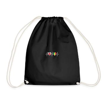 England and Senegal Senegalese flag Flags - Drawstring Bag - black - Front