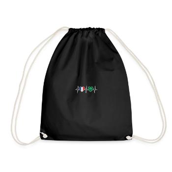 France and Saudi Arabia Saudi Arabian flag - Drawstring Bag - black - Front