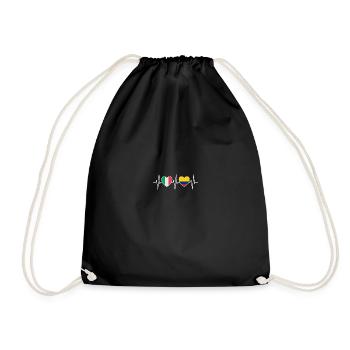 Italie et Colombie Drapeau colombien Drapeaux - Sac de sport léger - noir - Devant