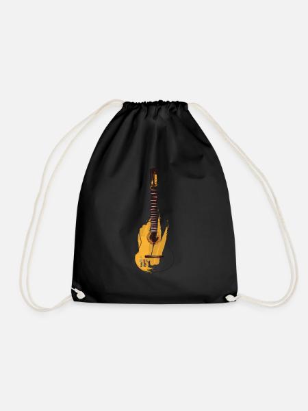 Gitarre - Turnbeutel - Schwarz