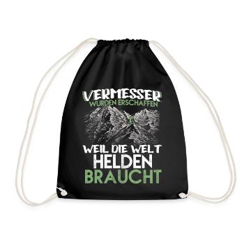 Vermesser Helden - Turnbeutel - Schwarz - Vorne