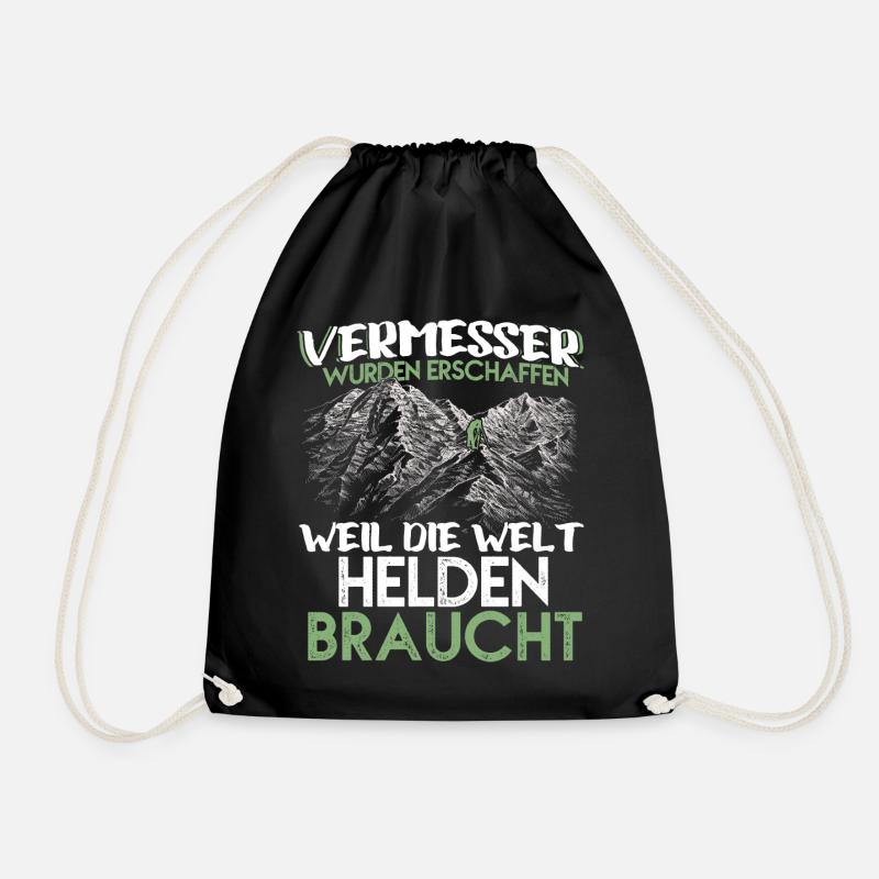 Vermesser Helden - Turnbeutel - Schwarz