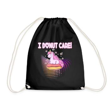Je Donut licorne soins Donut - Sac de sport léger - noir - Devant