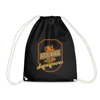 Logistics Manager - Drawstring Bag - black - Front