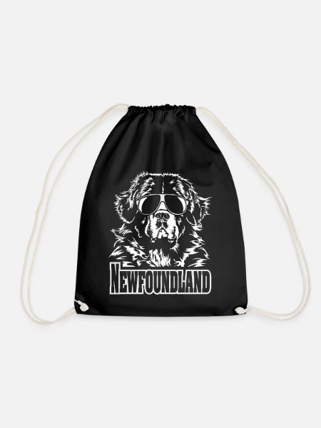 NEWFOUNDLAND cool Wilsigns Hund Hunde Geschenke - Turnbeutel - Schwarz