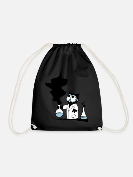 Dr rer nat Owl - Turnbeutel - Schwarz