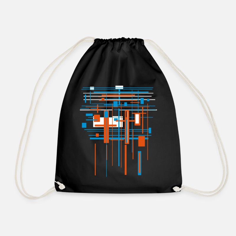 Architecture VECTOR (art abstrait) - Sac de sport léger - noir