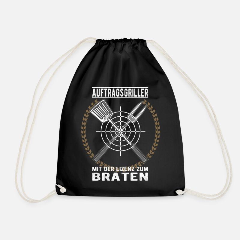 Auftragsgriller - Turnbeutel - Schwarz