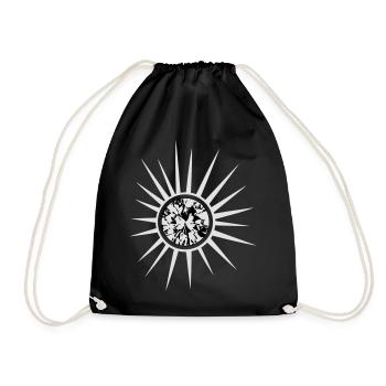 Diamant Sonne Sommer - Turnbeutel - Schwarz - Vorne