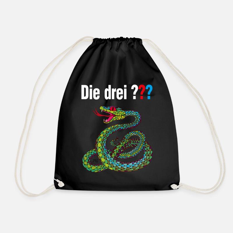 Die Drei ??? und die singende Schlange - Turnbeutel - Schwarz