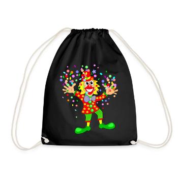 Carnival Clown - Drawstring Bag - black - Front