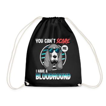 Chien limier disant cadeau - Sac de sport léger - noir - Devant