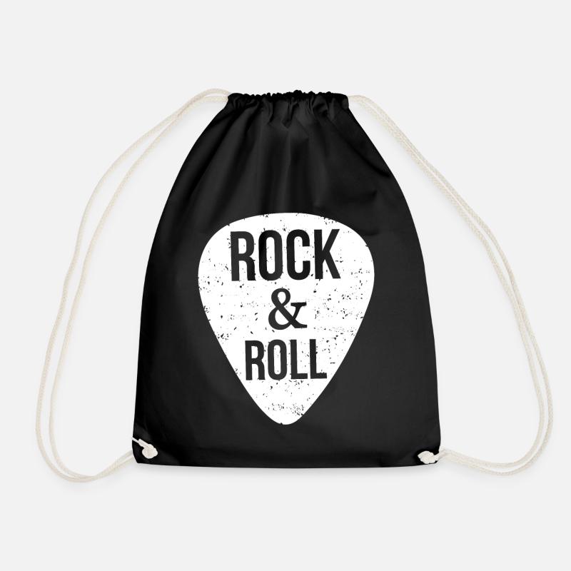 Rock and Roll, Gitarrenpickel - Turnbeutel - Schwarz