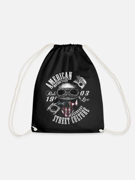 American Motorcycles - Sac de sport léger - noir