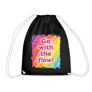 Rainbow flow - Sonja Ariel von Staden - Turnbeutel - Schwarz - Vorne