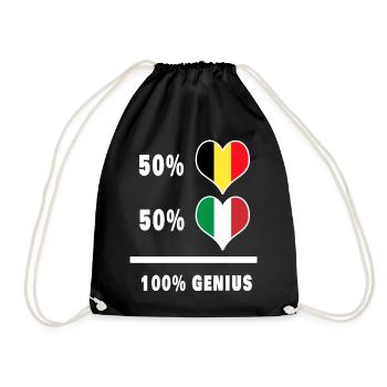 Génius/cadeau en Italie et en Belgique - Sac de sport léger - noir - Devant