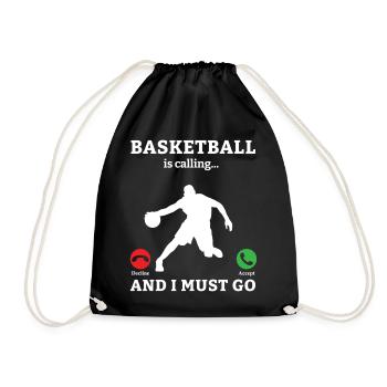 Basketballer Basketball Basketballmanschaft - Turnbeutel - Schwarz - Vorne