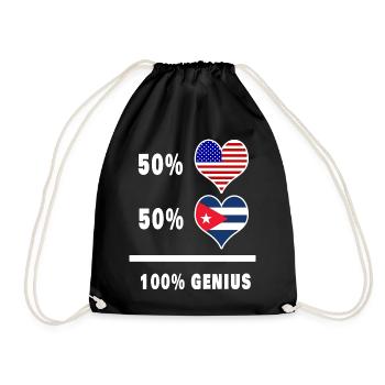 Design de drapeau impressionnant des États-Unis et - Sac de sport léger - noir - Devant