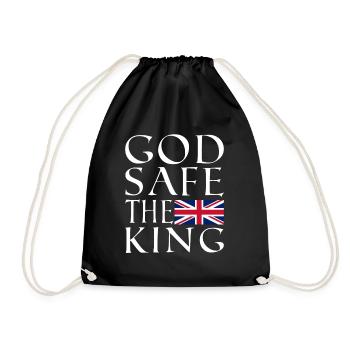 God safe the King - Turnbeutel - Schwarz - Vorne