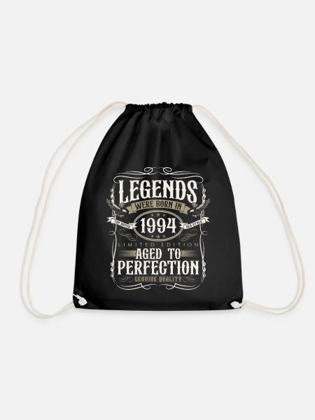 Jahrgang 1994 geboren Legenden Geburtstag Geschenk - Turnbeutel - Schwarz