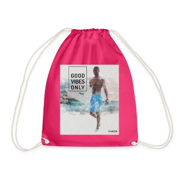 Beach Surfer – Surf, Sonne und Strand - Turnbeutel - Fuchsia - Vorne