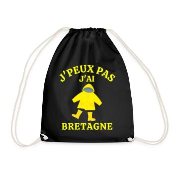 Bretagne, Bretagne humour, j'aime la Bretagne - Sac de sport léger - noir - Devant
