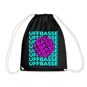Uffbasse Design - Turnbeutel - Schwarz - Vorne