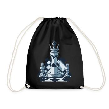 Chess - Drawstring Bag - black - Front