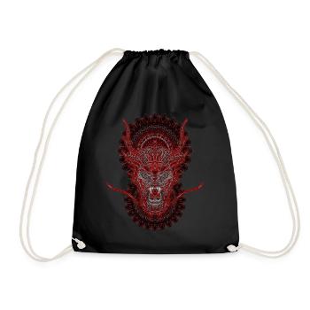 2024 Kaleidoscope Dragon 62 - Drawstring Bag - black - Front