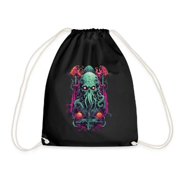 Gothique Cthulhu démon Halloween monstre Design - Sac de sport léger - noir - Devant