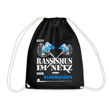 No racism on the Internet - Drawstring Bag - black - Front