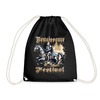 Fête médiévale - Sac de sport léger - noir - Devant