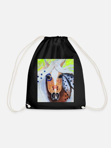 Free Spirit - Wildpferd - Turnbeutel - Schwarz