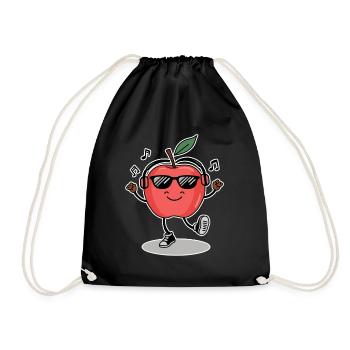 drôle danser apple music - Sac de sport léger - noir - Devant