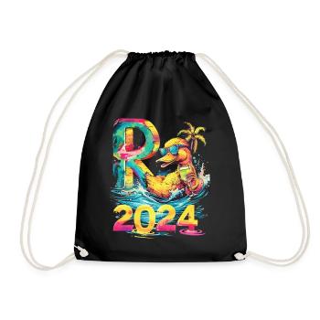 Pension 2024 Canard Retraité Retraité Drôle - Sac de sport léger - noir - Devant