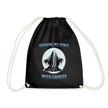 Partager mon espace avec des fantômes - Sac de sport léger - noir - Devant