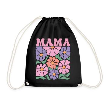Mama - Turnbeutel - Schwarz - Vorne