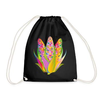 Conception colorée de maïs végétal dans le style pop art - Sac de sport léger - noir - Devant